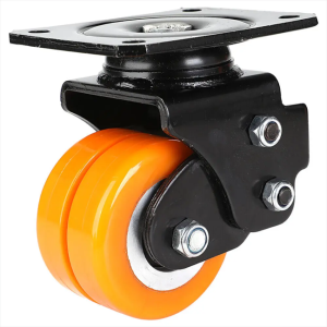 AGV Caster Wheels with Aluminum Alloy Core & TPU Wheel – 55/65/75 mm Dual Ball Bearing Industrial AGV Wheels