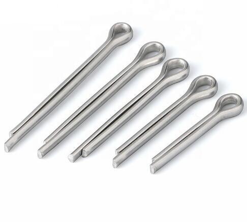 Grade 8.8 DIN94 Carbon Steel Dowel Pins Split Pin Fasteners M0.6 - M3.2 ASME B18.6.3
