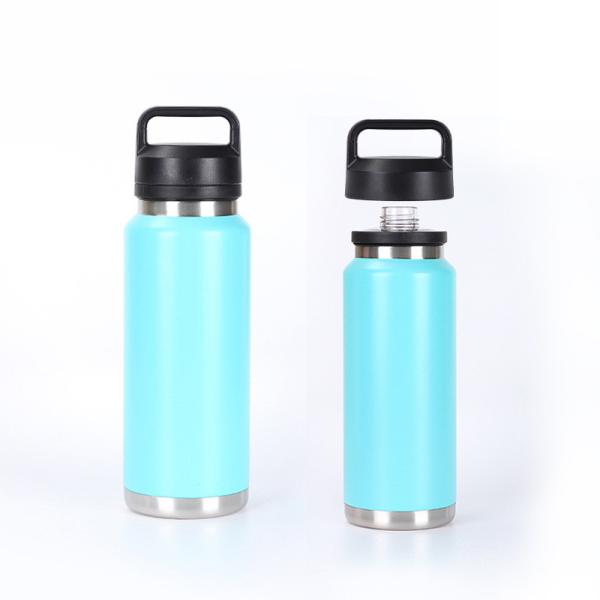 18 Oz Bottle Vacuum Insulated Stainless Steel Water Bottle With Chug Cap Ice Pink