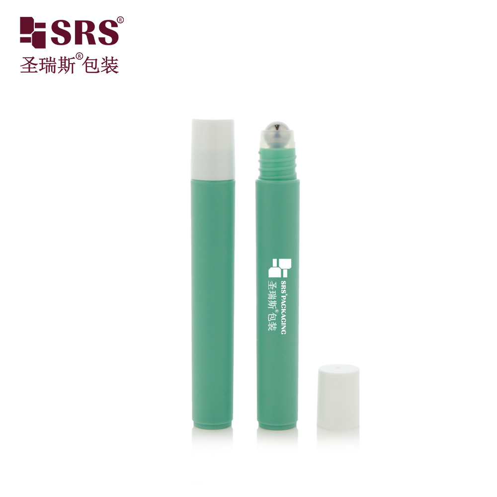 Eco‑friendly PCR PP Plastic Roll On Bottle 10ml Empty Roller Bottle for Eye Serum Cosmetic Packaging