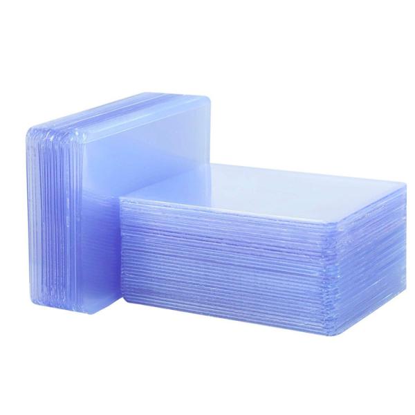 Carregadores superiores do cartão de basebol do PVC 35PT, de desvanecimento dos” suporte de cartões esportes anti 3x4