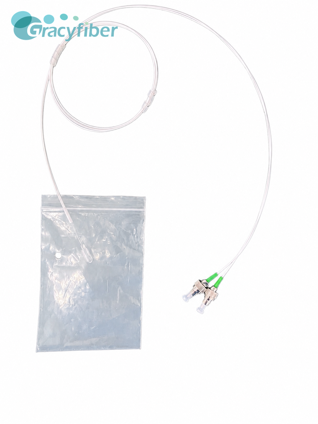 Custom Single Mode Fiber Pigtail | 0° AR Coated Capillary to FC-APC | SMF-28e 0.9mm White Tube with Number Marker | Gracyfiber