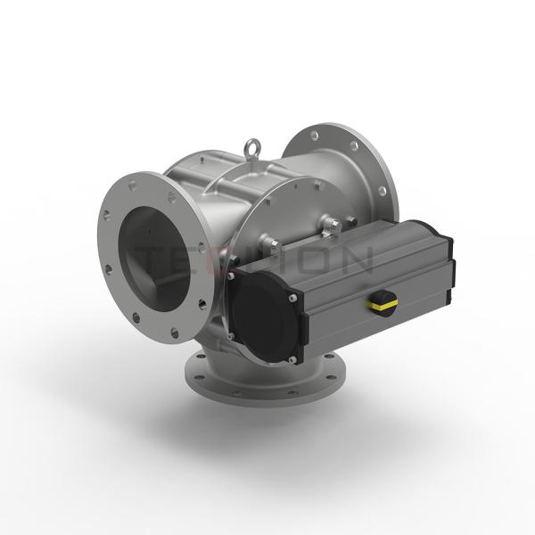 DN100-DN300 Air Duct Diverter Valve Plate For Pneumatic Conveying