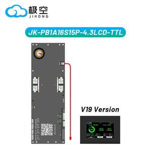 New Jk Inverter BMS V19 Upgrade Smart BMS Jk Pb1a16s15p with 4.3inch Display Communicate with Mainstream Inverters 16s BMS