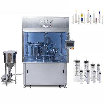 Máquina de enchimento de seringa de adesivo viscoelástico de pequena dimensão automática