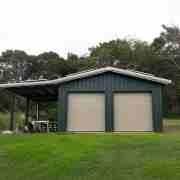 Prefabricated Steel Structure Garage Shed Building Construction For Various Cars