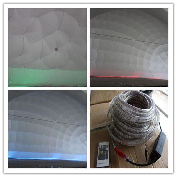 5.5mL x 4.5mH White Outdoor Inflatable Tent , Inflatable Dome Tent For Backyard