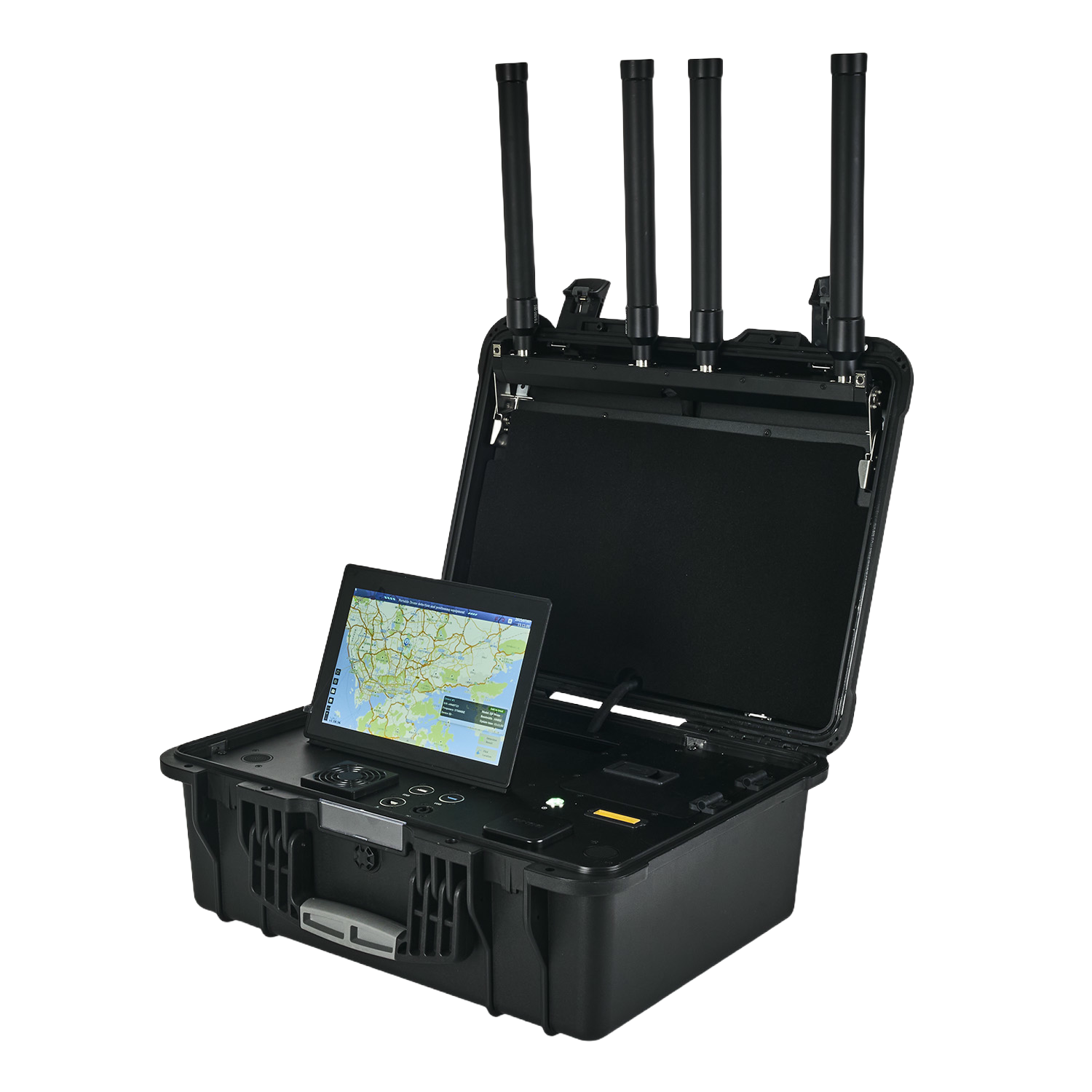 Portable Suitcase Design UAV Detection And Identification System with Dual Power Supply