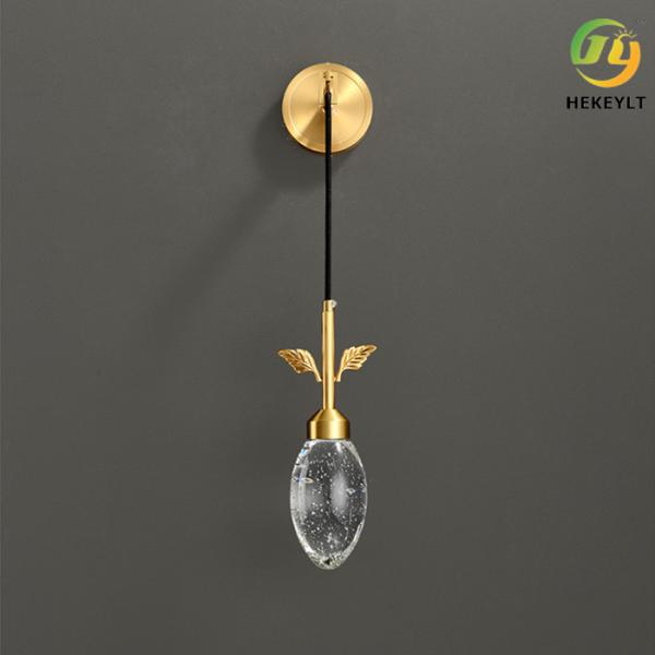 Art Crystal Wall Lamp For Home Bedsides Hotel