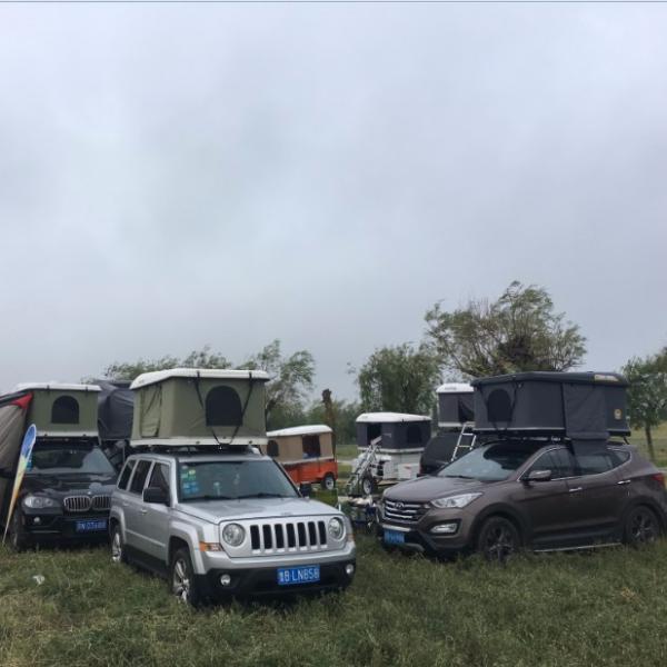 Beige HARD TOP Tent ON THE ROOF OF THE CAR TENT with Quick Automatic Opening 2019