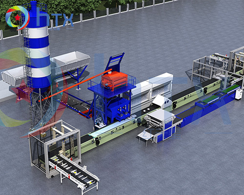 1000 - 1500 м2 мощность Линия производства стеклоплотного камня Дорожная каменная машина