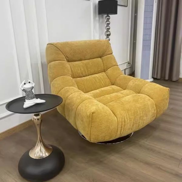 Custom Simple Modern Swivel Lazy Sofa Single Rotating Lounge Chair for Home Living Room Dining Hospital Bedroom Balcony Portable