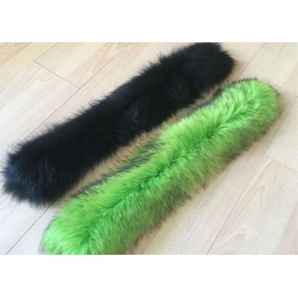 cuello de la piel de la marina de guerra del mapache de 100 *20cm, cuellos peludos de los cuellos de la pila extralarga