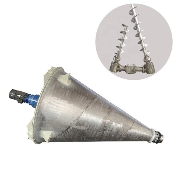 Double Spiral Cone Shaped Conical Twin Screw Mixer for Chemical Material Processing