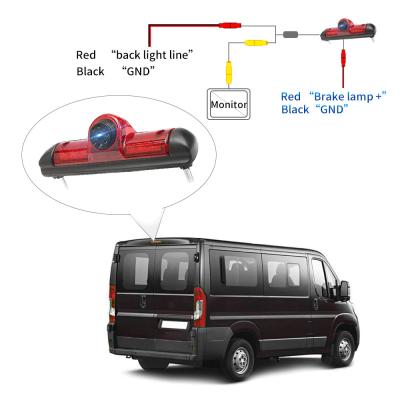 Night Vision IP68 120mA 0Lux NTSC Car Rear Mirror Camera