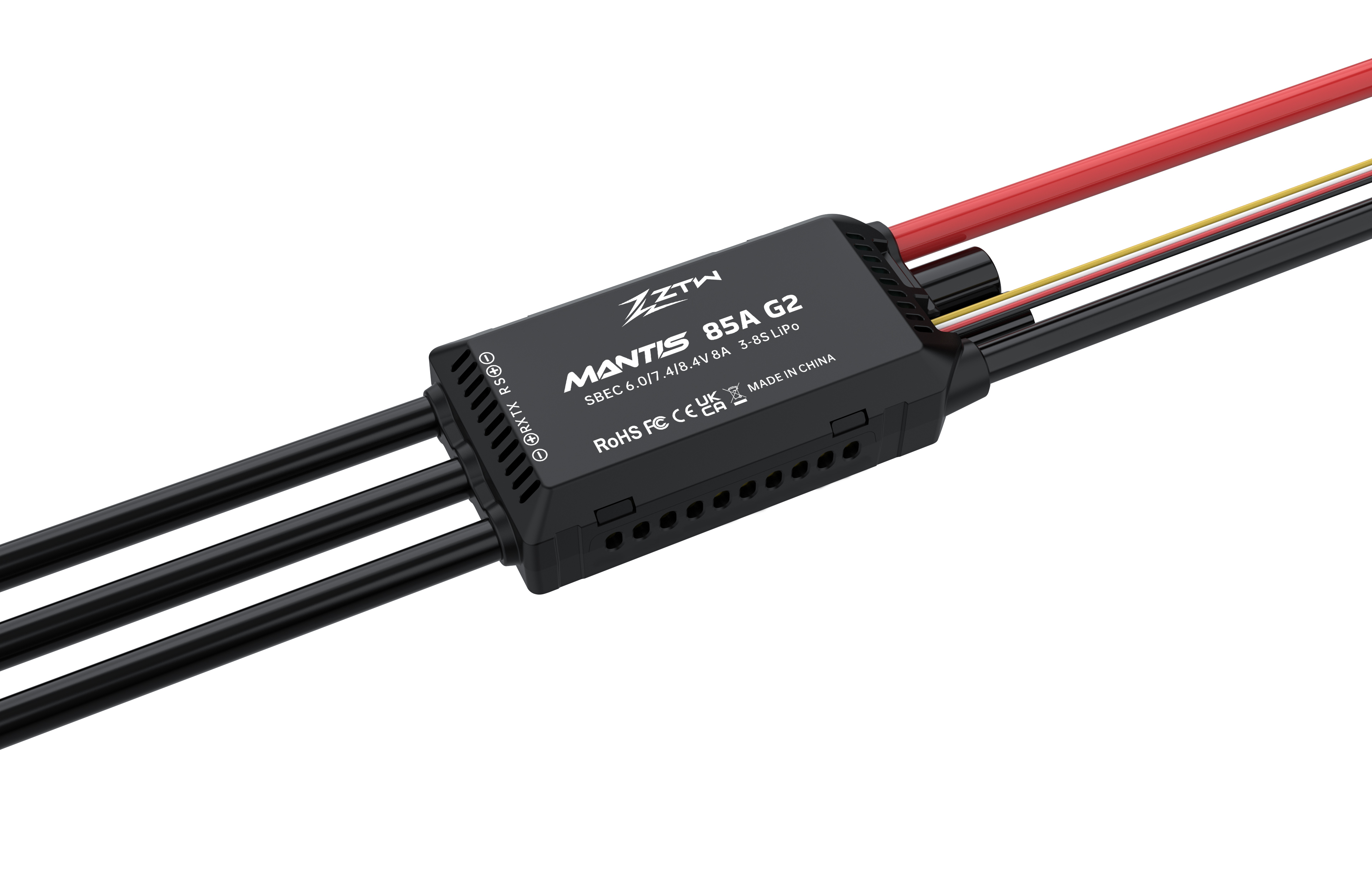 Mantis ESC 85A SBEC G2 3-8S Drone Motor ESC With 8A BEC For 90mm EDF