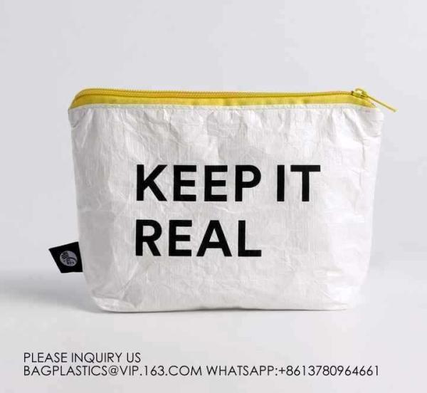 Tyvek Pouch, Tyvek Wallet, Tyvek Purse, Tyvek Cosmetic Bag With Zipper Tyvek Washbag, Toiletry Bag,Coin Purse