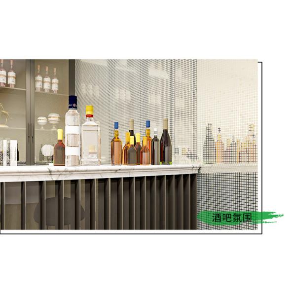 PVC Mosaic Peel And Stick Wallpaper Hotel 3D Mosaic Wallpaper Self Adhesive