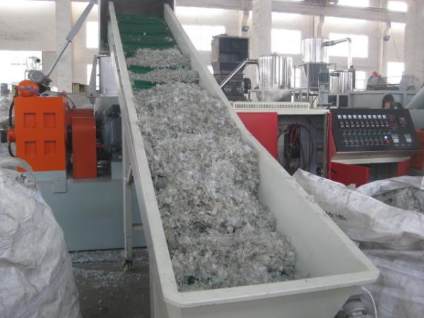 CE Waste Plastic Recycling Pelletizing Machine Double Stage Single Screw Extruder