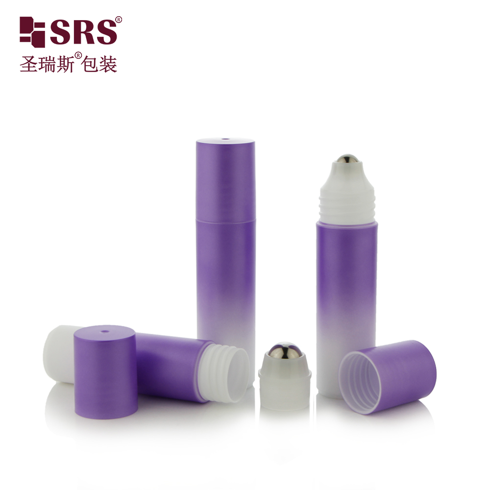 Custom Printed 18ml Round Plastic Roll‑on Bottle For Body Oil,Perfume,Deodorant