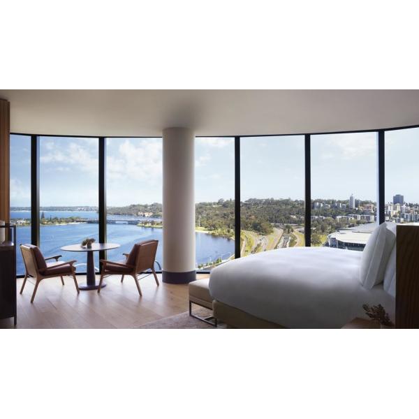 Ritz Hotel King / Double Room Suites Oak Veneer Furniture Sets 3-5 Star Standard