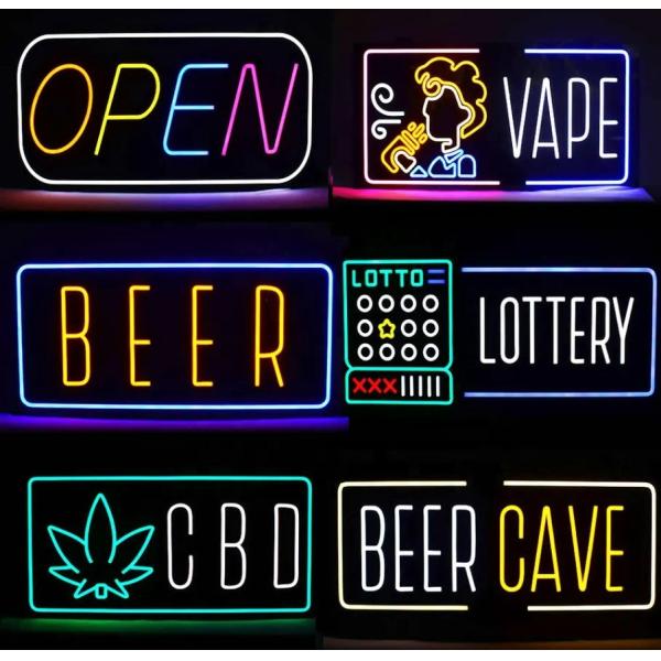 Acrylic Neon Sign Board Led Box Advertising Sign For Christmas Decoration