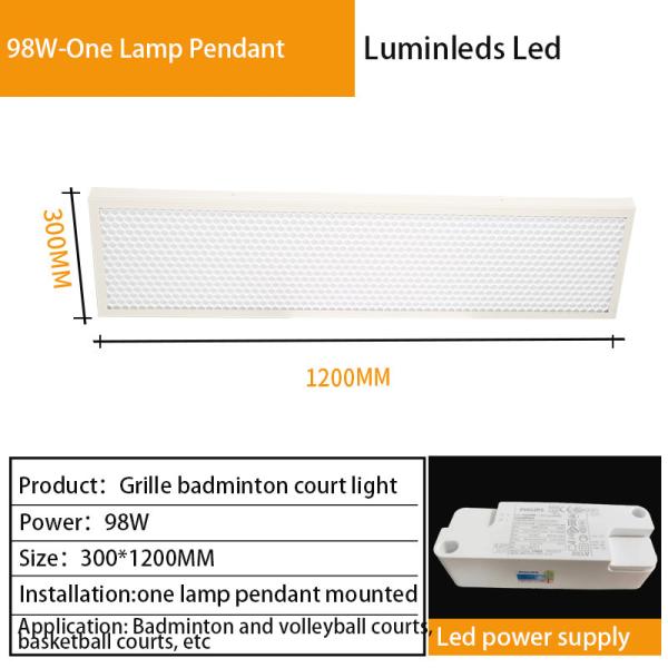 YM11 100W LED Badminton Court Flood Lights Anti Glare Indoor Lighting