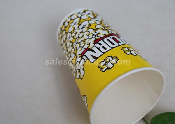 OEM PLA Lined Insulated Disposable Coffee Cups Double Wall For Popcorn
