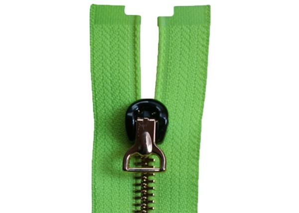 27 Inch Separating Jacket Zipper , Standard Ykk Type Teeth Heavy Duty Open Ended Zips