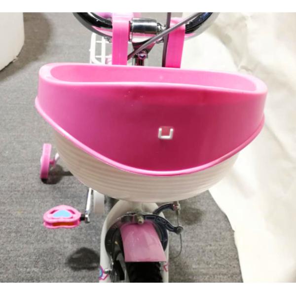 Pedal de forma de coração Rodas de treinamento infantis Bicicletas de 16 polegadas Balance Bike Rosa