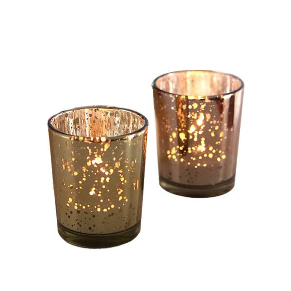 B2B Electroplated Christmas Candle Jars: Bulk Order, Custom Design, Shatter