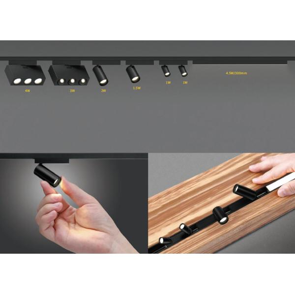 luz linear del punto de iluminación de la cabeza dual 2W mini LED dirección de 360 grados ajustable