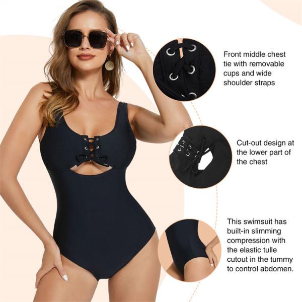 Alta cintura Controle de barriga 2 peças Fitness Biquíni Traje de banho com Envio Mundial