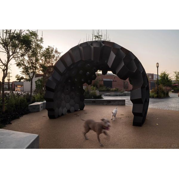 Hive Modular Art Pavilion Custom Architectural Sculpture For Real Estate Landscape