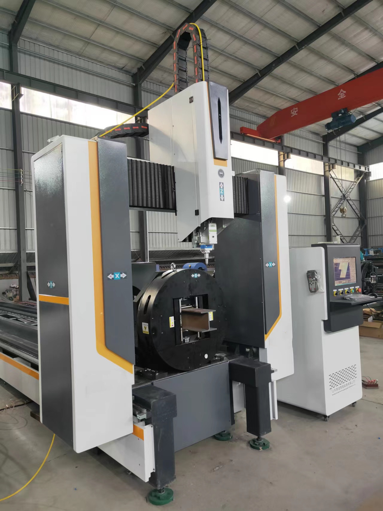 Модель Flc5012 угла пучка трубы трубки автомата для резки лазера Cnc 5 осей стальная