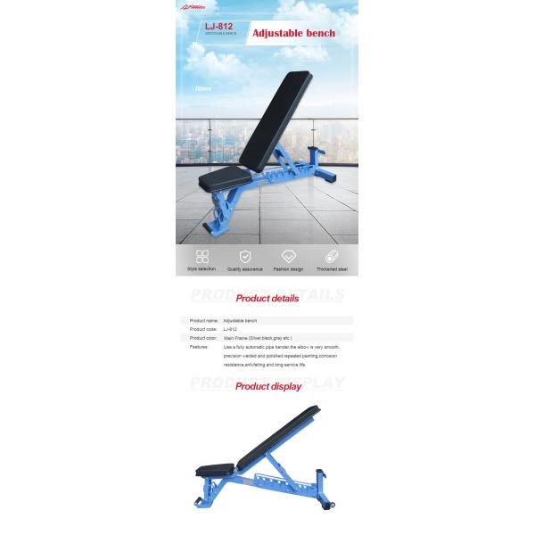 Blue Tube Full Gym Equipment Adjustable Weight Dumbbell Workout Bench