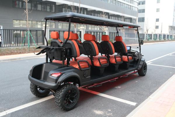 Bateria de lítio de 72 V 8 lugares Carrinho de golfe elétrico de luxo alimentado por bateria Buggy CE aprovado Made in China