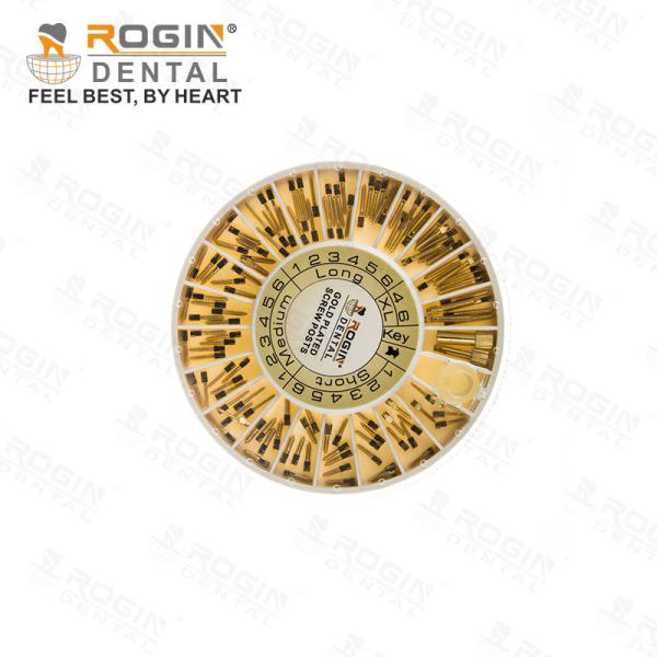 120 / 240 Pcs Dental Restorative Dental Screw Post With Conical Cross Head OEM Service