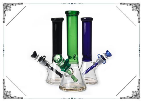 10 Inch Colorful Glass Smoking Water Pipe With Downstem And Bowl Wholesale Bongs