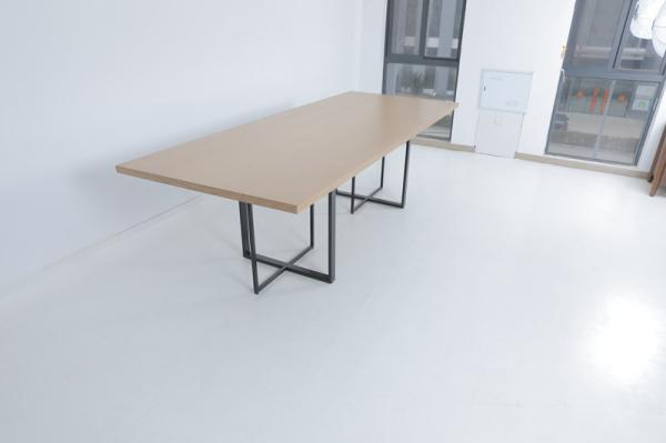 Modern Bedroom Custom Wood Desk With Metal Console