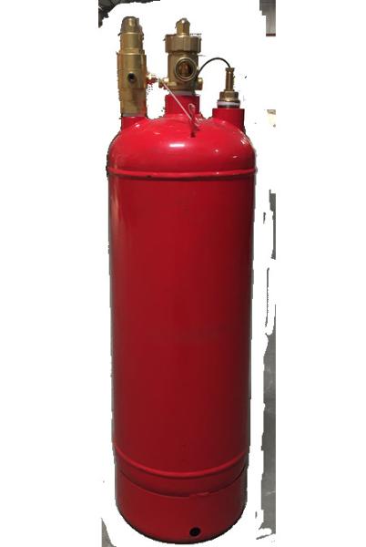 Sistema de supressão de incêndio 120L FM200 Garantir a segurança contra incêndio a 2-4m de altura de descarga