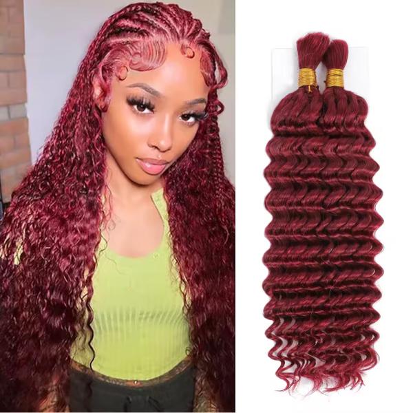 Loose Deep Wave Wet And Wavy Boho Human Braiding Raw Hair Bulk For Successful Deals