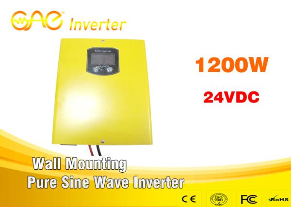 High efficiency 87% inverter dc 24v ac 220v 1200w sine wave inverter with charger