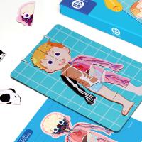 Jouets internes d'enfant en bas âge des âges 3+ de Montessori Homeschooling d'anatomie de corps humain éducatif magnétique de puzzle