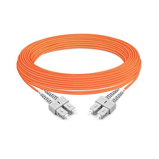 10m (33ft) Duplex OM2 Multimode SC UPC To SC UPC PVC (OFNR) Fiber Patch Cables