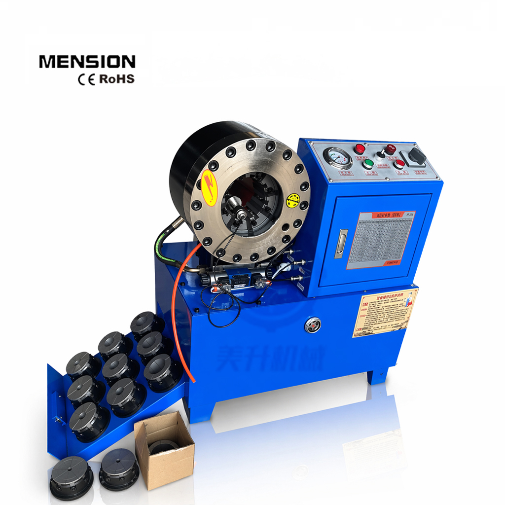 MS-51  DX68 Hydraulic Hose Crimper | 6mm-51mm Bench-Top Swaging Machine | 10 Free Dies, CE RoHS Certified