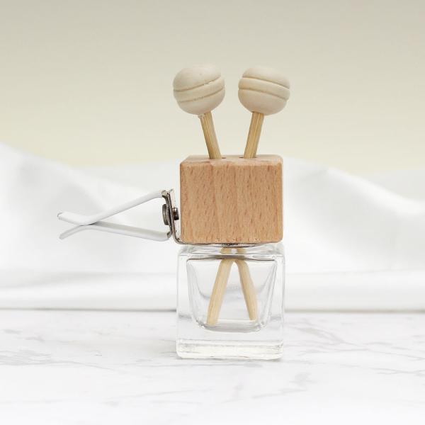 8ml 10ml Glass Car Air Freshener Bottle with Wooden Lid