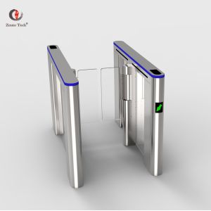304 Stainless Steel Automatic Turnstile Flap Barrier Gate Entrance Bidirectional