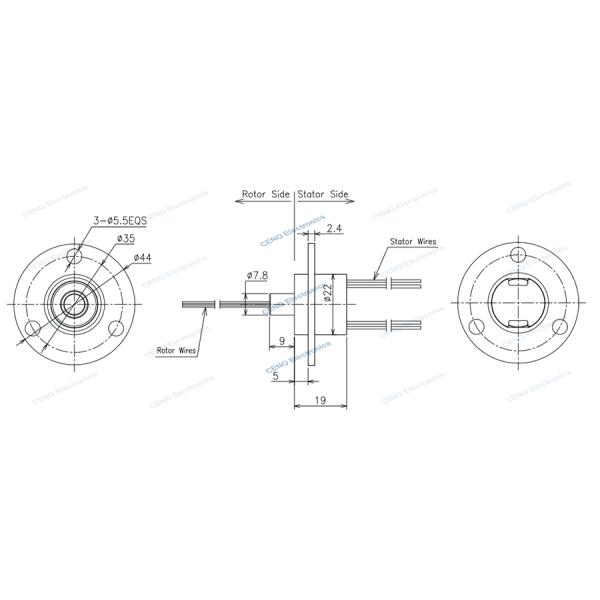4 схемы Сигнал Мини-Слипа кольца капсула с инженерным пластиковым материалом