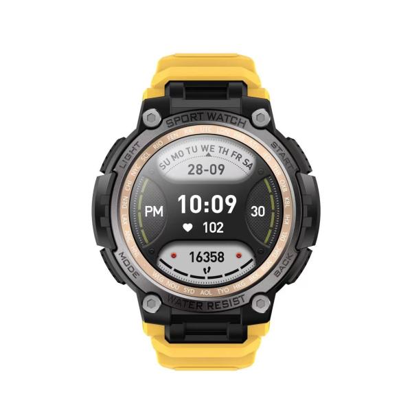 Bluetooth jaune appelant montre intelligente boussole suivi du sommeil surveillance du rythme cardiaque